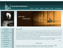 Tablet Screenshot of keralastatewakfboard.in